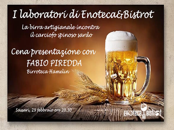 La birra artigianale incontra il carciofo spinoso sardo